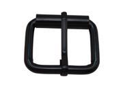 Amanaote Black 1 X0.8 Inner Size Non Welded Rectangle Buckle with sliding Pin for Strap Pack of 12