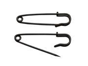 Gun Black Safety Pins 50mm X 8 mm Size Jewelry For Kilts Blankets Skirts Crafts Pack of 30