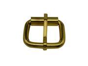 Amanaote Golden 1 X0.6 Inner Size Non Welded Rectangle Buckle with sliding Pin for Strap Pack of 8