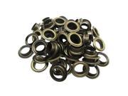 13.5mm Internal Hole Diameter Bronze Eyelets Grommets with Washer Self Backing Pack of 80 Sets