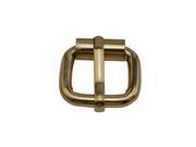 Amanaote Light Golden 0.8 X0.6 Inner Size Non Welded Rectangle Buckle with sliding Pin for Strap Pack of 10