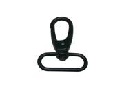 Black 1.5 Inside Diameter Oval Ring Lobster Clasp Claw Swivel for Strap Pack of 4