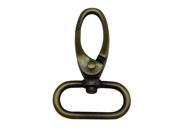 Bronze 1 Inside Dia Oval Ring Olive Lobster Clasp Claw Swivel Eye Hole for Strap Pack of 6