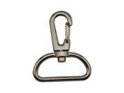 Silvery 1.1 Inside Diameter D Ring Lobster Clasp Claw Swivel Eye Lobster Snap Clasp Hook for Strap Pack of 10