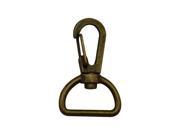 Bronze 0.8 Inside Diameter D Ring Lobster Clasp Claw Swivel Eye Lobster Snap Clasp Hook for Strap Pack of 10