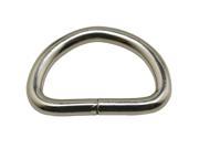 Metal Silvery 1 Inside Diameter D Ring For Belt Buckles Handbag Accesseries Pack Of 25