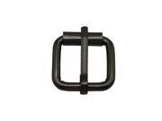 Gun Black 0.59 X0.5 Inner Size Non Welded Rectangle Buckle with sliding Pin for Strap Pack of 30