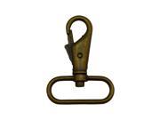 Bronze 1.5 Inside Diameter Oval Ring Lobster Clasp Claw Swivel Eye Lobster Snap Clasp Hook for Strap Pack of 6