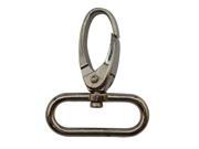 Silvery 1.25 Inside Dia Oval Ring Olive Lobster Clasp Claw Swivel Eye Hole for Strap Pack of 6