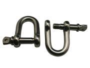 304 Stainless Steel Shackle Standard Size M10 Screw Pin D Anchor Shackle D Ring Rigging Hardware