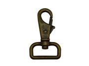 Bronze 1 Inside Diameter D Ring Lobster Clasp Claw Swivel Eye Lobster Snap Clasp Hook for Strap Pack of 4