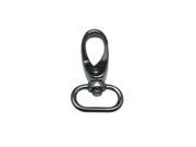 Gun Black 0.75 Inside Diameter Oval Ring Lobster Clasp for Strap or Dog Collar Buckle Pack of 6