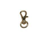 Golden 0.32 Inside Diameter Oval Ring Lobster Clasp Claw Swivel for Strap Pack of 30