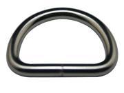 Metal Silvery 1.05 Inside Diameter D Ring For Belt Buckles Handbag Accesseries Pack Of 20