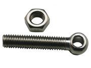 304 Stainless Steel Standard Type M8 X 30 MM Hitch Eyelet Bolt Towing Latch Screw And Nuts Pack Of 6