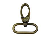 Bronze 1.25 Inside Dia Oval Ring Olive Lobster Clasp Claw Swivel Eye Hole for Strap Pack of 4