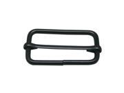 Metal Black Rectangle Buckle 1.55 X 0.75 Inside Size Slider Bar Strap Keeper Pack of 10