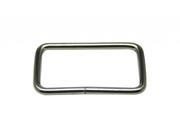 Metal Silvery Rectangle Buckle 1.75 X 0.85 Inside Dimension for Strap Keeper Pack of 10