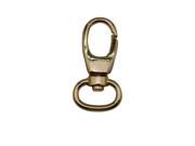 Light Golden 0.5 Inside Diameter Oval Ring Lobster Clasp Claw Swivel Eye Lobster Snap Clasp Hook for Strap Pack of 6