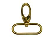 Golden 1.5 Inside Dia Oval Ring Olive Lobster Clasp Claw Swivel Eye Hole for Strap Pack of 6