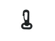 Plastic Black 0.5 Inside Diameter Oval Ring Lobster Clasp Swing Claw Swivel for Strap Pack of 12