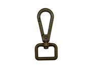 Bronze 0.8 Inside Diameter D Ring Lobster Clasp Claw Swivel Eye Lobster Snap Clasp Hook for Strap Pack of 4