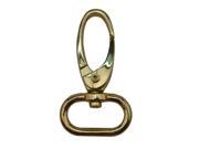 Light Golden 0.8 Inside Dia Oval Ring Olive Lobster Clasp Claw Swivel Eye Hole for Strap Pack of 6