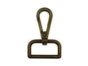 Bronze 1.25 Inside Diameter D Ring Lobster Clasp Claw Swivel Eye Lobster Snap Clasp Hook for Strap Pack of 4