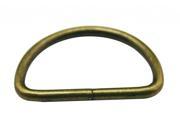 Metal Bronze 1 Inch Inside Diameter D Ring For Belt Buckles Handbag Accesseries Pack Of 20