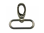 Metal Silvery 1.25 Inches Inside Width Lobster Clasps Buckle Hook Pack of 10