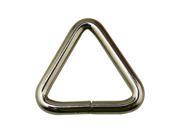 Metal Silvery 1 Inside Length Equilateral Triangle Buckle Pack Of 15