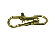 Golden 0.35 Inches Inside Diameter Oval Ring Lobster Clasp Claw Swivel Lobster Snap Clasp Hook for Strap Pack of 15