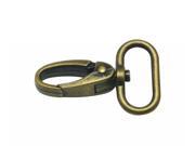 Bronze 1 Inches Inside Diameter Oval Ring Lobster Clasp Claw Swivel Lobster Snap Clasp Hook for Strap Pack of 15