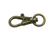 Bronze 0.45 Inches Inside Diameter Oval Ring Lobster Clasp Claw Swivel Lobster Snap Clasp Hook for Strap Pack of 15