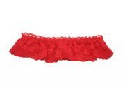 Womens One Size Lace Sexy Ring Bride Hen Garter Color Red Pack of 2