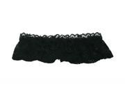 Womens One Size Lace Sexy Ring Bride Hen Garter Color Black Pack of 2