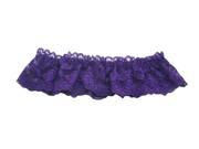 Womens One Size Lace Sexy Ring Bride Hen Garter Color Purple Pack of 2