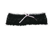 Womens Leg Ring Bride Hen Garter Sexy Bow Color Black Pack of 2