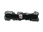 Womens One Size Lace Bride Hen Garter Sexy Bow Color Black Pack of 10