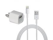 APPLE iPHONE 6 Plus 5 5S 5C CUBE AC WALL CHARGER LIGHTNING CABLE A1385