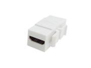 Smays HDMI 1.4 Snap in Female to Female F F Keystone Jack Coupler Adapter for Wall Plate White