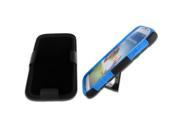 Black Blue Robotic Case 2 w Holster Kick Stand For Samsung Galaxy S4 IV i9500