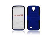 Black Blue Hybrid Case Soft Hard 2 Part Cover For Samsung Galaxy S4 i9500