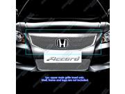 2011 2012 Honda Accord Sedan Stainless Steel Chrome X Mesh Grille Grill Insert