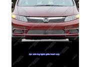 Fits 2012 Honda Civic Sedan without Fog Lights Cover Billet Grille Grill Insert H66965A