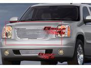 Fits 2007 2013 GMC Yukon Stainless Steel Punch Grille Grill Insert G45779O