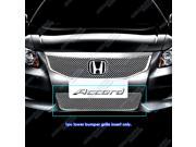 2011 2012 Honda Accord Sedan Bumper Stainless Chrome X Mesh Grille Grill Insert