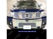 Fits 04 07 Nissan Armada 04 2015 Titan Stainless Steel Punch Sheet Grille Grill N45413O