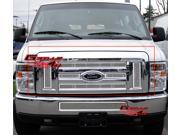 Fits 2008 2013 Ford Econoline Van E Series Stainless Steel Mesh Grille Grill F76658T