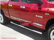 APS 4 in Chrome Oval Side Bars For 04 08 Ford F 150 SuperCrew Cab Nerf Steps Running Boards Rails